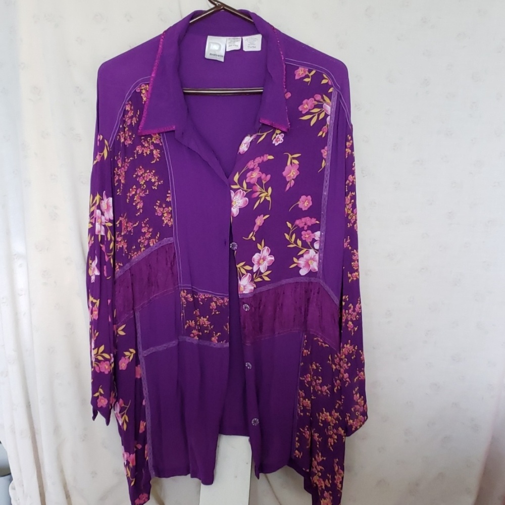 Plus size Purple Blouse